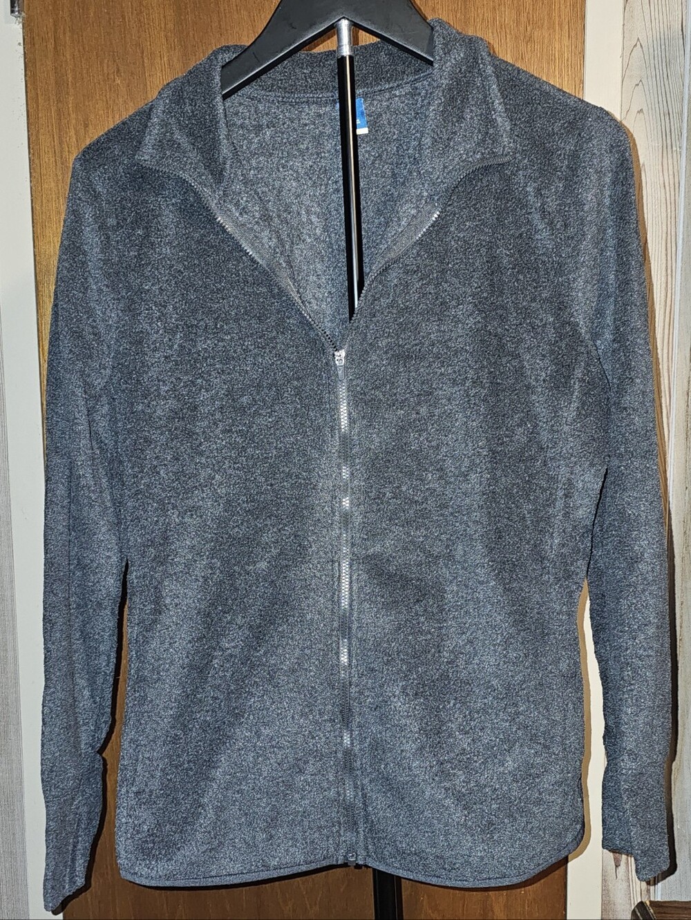 Old Navy Dark Gray Full-Zip Fleece Sweater